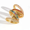 Classical Gold Colorful Boho Ring