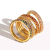 Classical Gold Colorful Boho Ring