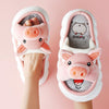 Cute Cartoon Lovely Animals Bedroom Cotton Home Shoes Indoor Thick Sole Couples Men Women